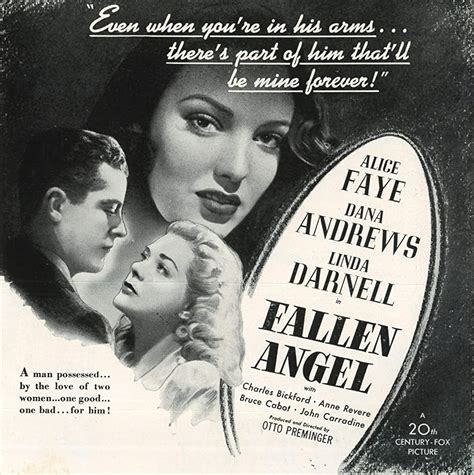 Fallen Angel (1945) | Fallen angel, Alice faye, Fallen angel movie