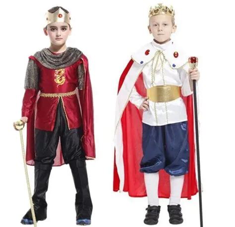 Kids Boy Prince Costume School Home Halloween Party Performance Costumes for Children Fairy Tale ...