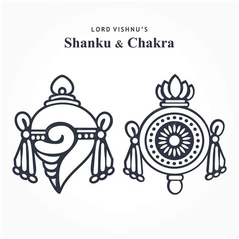 Premium Vector | God vishnu tirupati balaji shanku chakra holy symbol for divine