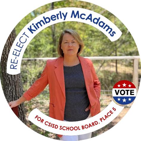 Kimberly McAdams, CSISD School Board, Place 5