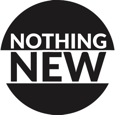 Nothing New logo round transparent PNG - StickPNG