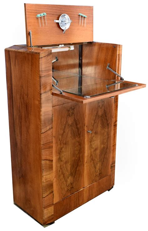 Art Deco Walnut Cocktail Dry Bar Cabinet, circa 1930s at 1stDibs | art ...