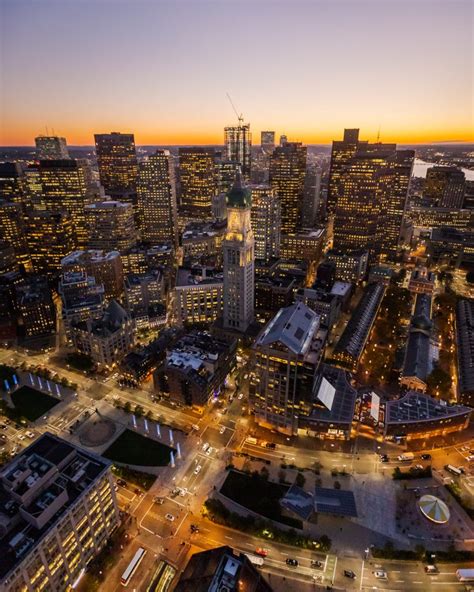 Downtown Boston Aerial Photography - Toby Harriman