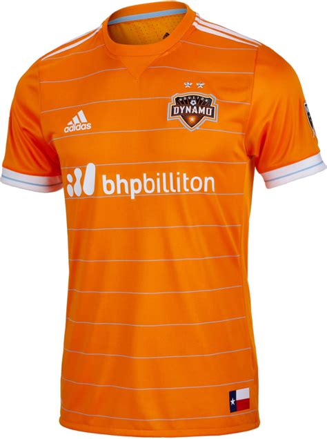 adidas Authentic Houston Dynamo Home Jersey - 2017-18 MLS Soccer Jerseys