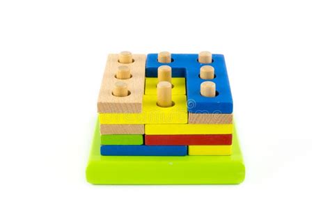 Wood block toy stock image. Image of childhood, round - 54872169