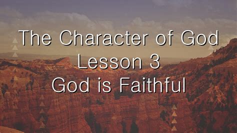 God Is Faithful – Living Faith Church