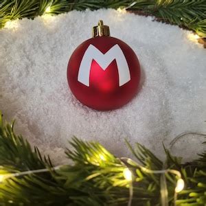 Super Mario Christmas Ornaments 6pc - Etsy