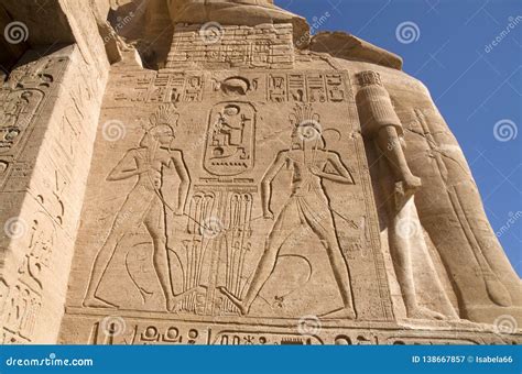 Abu Simbel - Ramses II Temple - Relief, , Egypt Stock Image - Image of nasser, ramses: 138667857