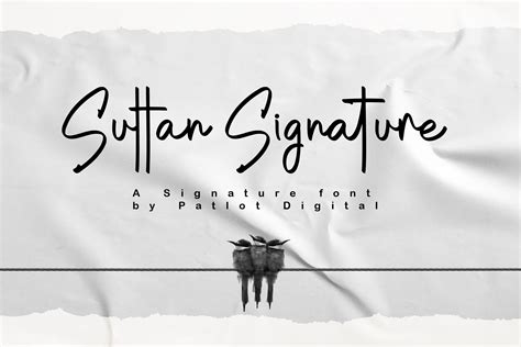 Sultan Signature Font by Patlot Digital.std · Creative Fabrica