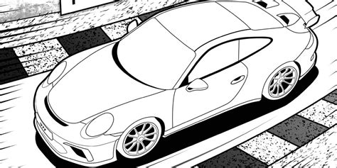 Next-Gen Porsche 911 GT3 Leaked ... In a Children's Coloring Book?