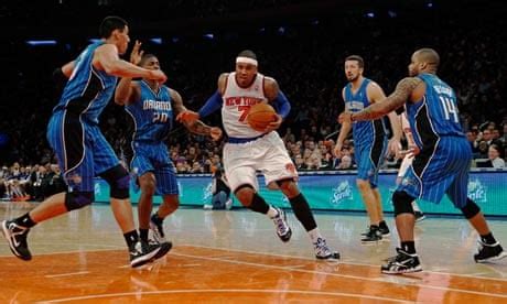 Carmelo Anthony's 30th straight 20-point game takes Knicks past Magic | NBA | The Guardian