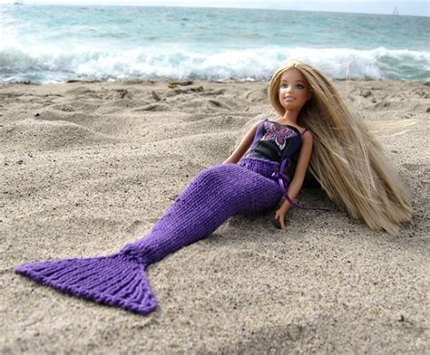 Mermaid Tail For Barbie · A Piece Of Doll Clothing · Knitting on Cut Out + Keep