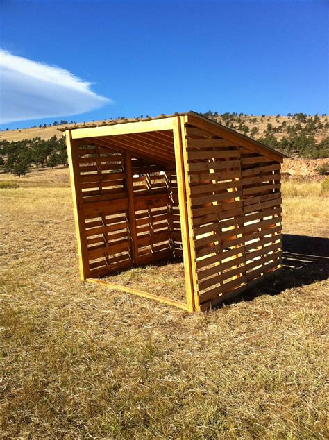 Pallets Have So Many Uses! | Mountain Sky Ranch | Pallet barn, Pallet shed, Pasture shelter