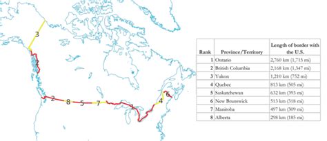 Interesting Geography Facts About the US-Canada Border - Geography Realm