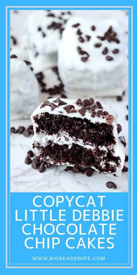 CopyCat Little Debbie Chocolate Chip Cakes - Big Bear's Wife