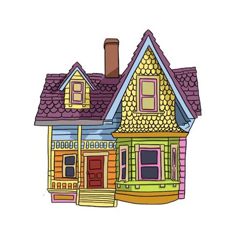 Colorful House Digital File - Etsy