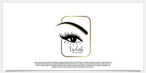 eyelash extension logo design for beauty with creative concept 14401874 ...