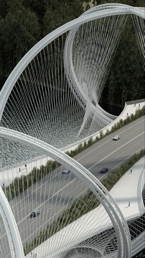 Gallery of Penda Designs Bridge Inspired by Olympics Rings for 2022 Beijing Winter Games - 3