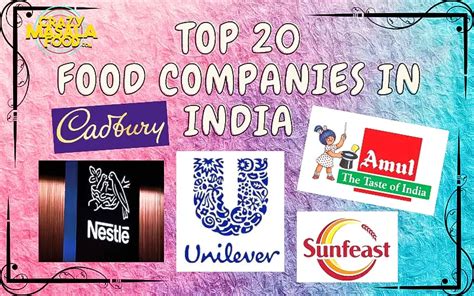 Top 20 Food Companies in India - Crazy Masala Food