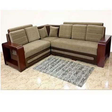 L Shape Sofa Set - Teakwood L Shape Sofa Set Manufacturer from Bengaluru