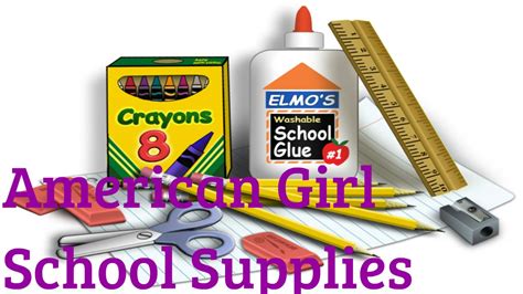 American Girl School Supplies! - YouTube