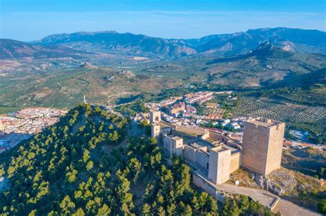 Aerial View of Parador De Jaen in Spain. Stock Image - Image of sunny, castle: 245665661