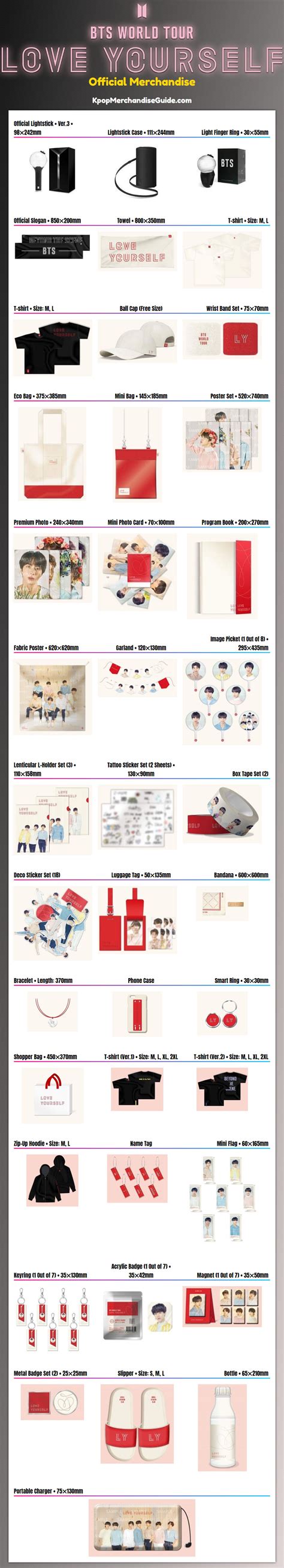 BTS World Tour: Love Yourself Merchandise