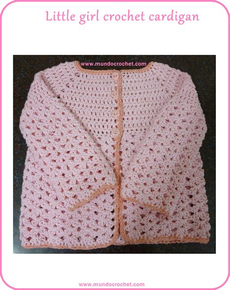 Little girl crochet cardigan