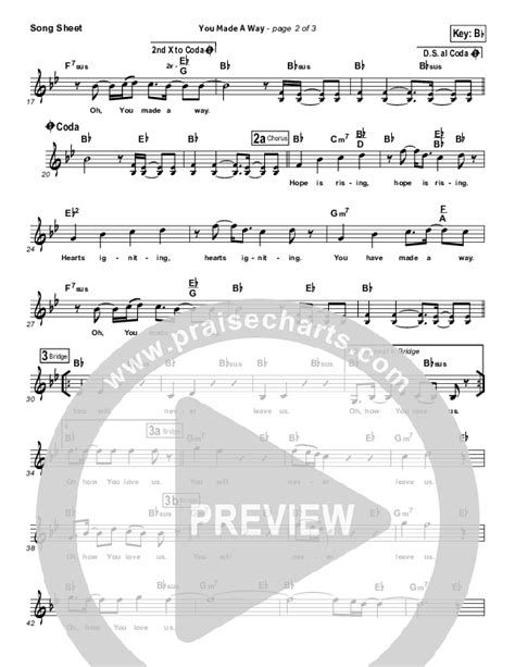 You Made A Way Sheet Music PDF (Carlos Whittaker) - PraiseCharts