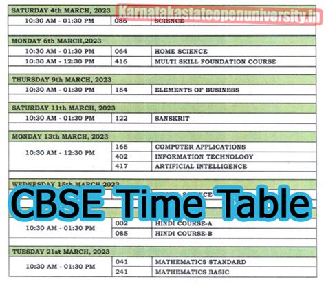 Class 9 Time Table 2024 - Marna Sharity