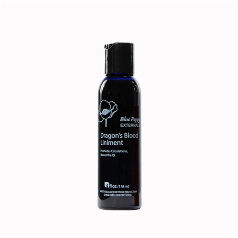 Blue Poppy Externals - Dragon's Blood Liniment - (External Use), 4.0 Fl Oz — 🛍️ The Retail Market