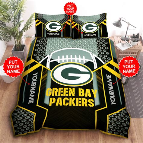 GREEN BAY PACKERS NFL Football 9 Personalized Custom Bedding Sets King ...