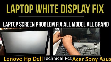 Laptop White Display Problem Fix | Laptop Screen Fix All Model All Brand | Dell White Screen Fix ...