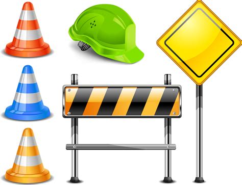 Roadblock Signs Vector Vector Download