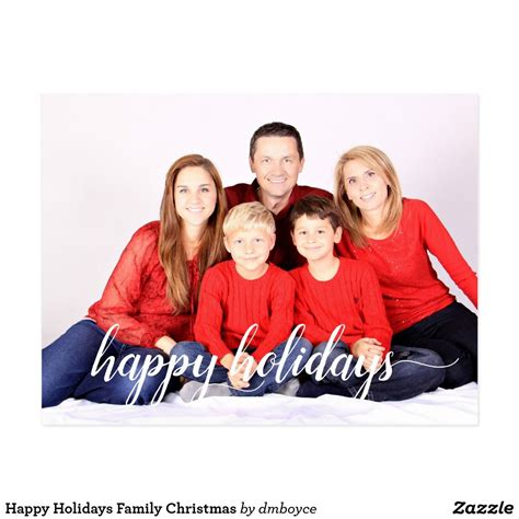 Happy Holidays Family Christmas Postcard Family Christmas Pictures Outfits, Fall Family Pictures ...