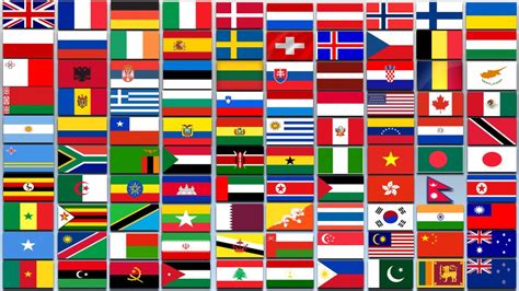 100 Countries with Waving Flags II Country Flags - YouTube