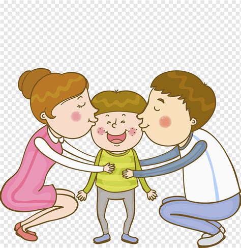 Family Parent Kiss, Kissing scenes, love, child, hand png | PNGWing