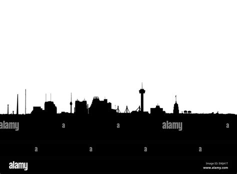 Abstract San Antonio Texas Skyline Silhouette Stock Photo - Alamy