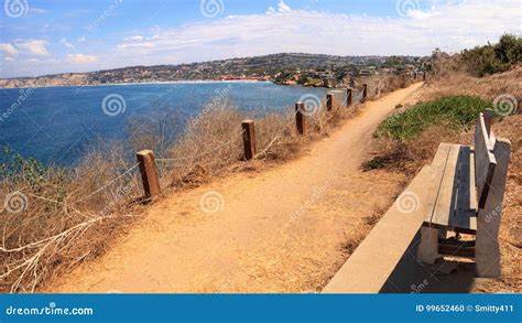 Hiking Trails and Benches Above the Coastal Area of La Jolla Cove Stock ...