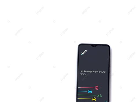 On Display Black Launch Screen Of Here Wego App Featuring Logo Photo ...