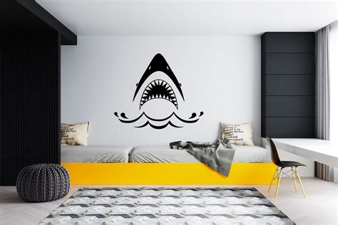 Shark Wall Decal Shark Wall Sticker Shark Wall Decor for Kids Room ...