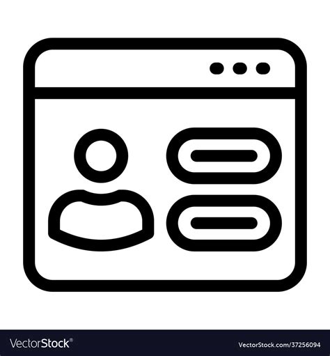 Web account Royalty Free Vector Image - VectorStock