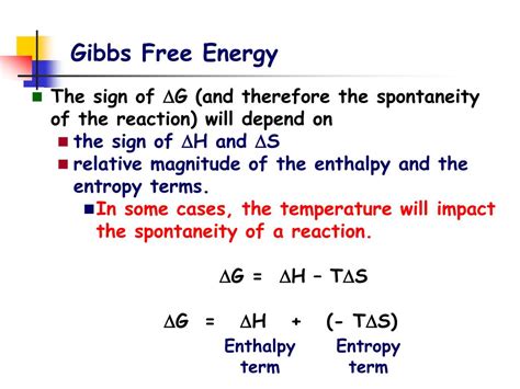 PPT - Gibbs Free Energy PowerPoint Presentation, free download - ID:6125811