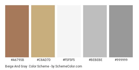 Beige And Gray Color Scheme » Gray » SchemeColor.com