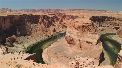 Horseshoe Bend Aerial View, Page - Arizona Stock Image - Image of outdoor, rock: 120689387