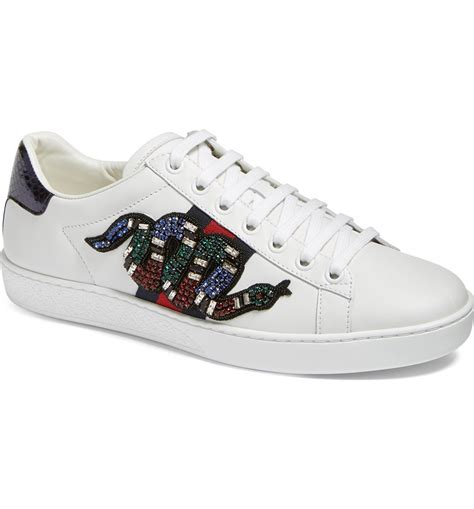 Gucci New Age Snake Embellished Sneaker (Women) | Nordstrom ...