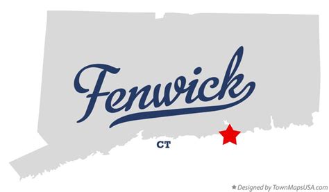 Map of Fenwick, CT, Connecticut