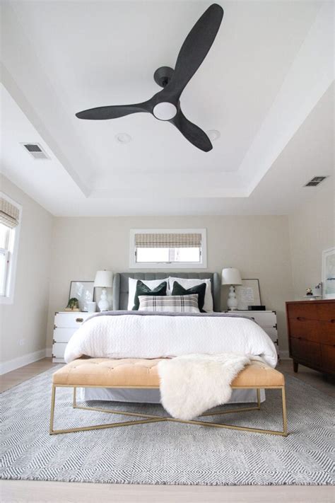 Stylish + Contemporary Bedroom Ceiling Fans | The DIY Playbook