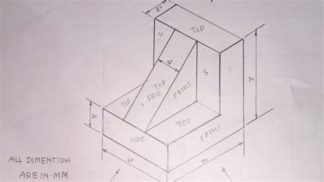 isometric view in engineering drawing, isometric drawing basic,part 4 ...