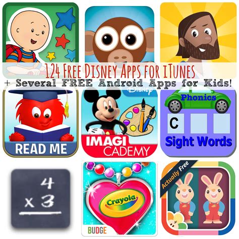 124 Free Disney Apps for iTunes + Several FREE Android Apps for Kids ...